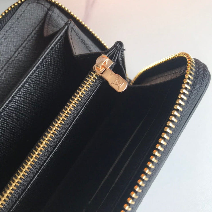 HypedEffects Chocolate Louis Vuitton Leather Zipper Wallet