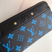 HypedEffects Chocolate Louis Vuitton Leather Zipper Wallet