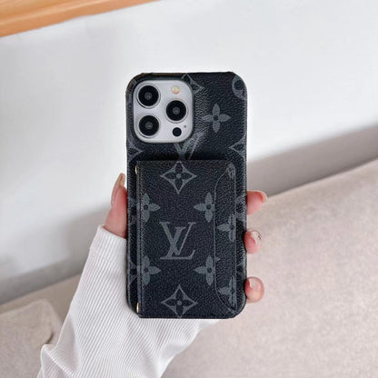 HypedEffects Classic louis vuitton iPhone 17 Case with Integrated Wallet