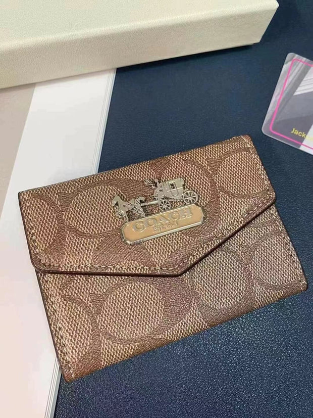 HypedEffects Coach Signature Card Holder Wallet with Horse and Carriage Logo