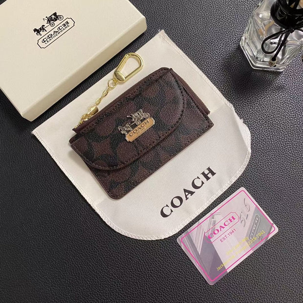 HypedEffects Coach Signature Mini Wallet with Chain