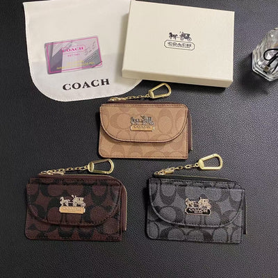 HypedEffects Coach Signature Mini Wallet with Chain
