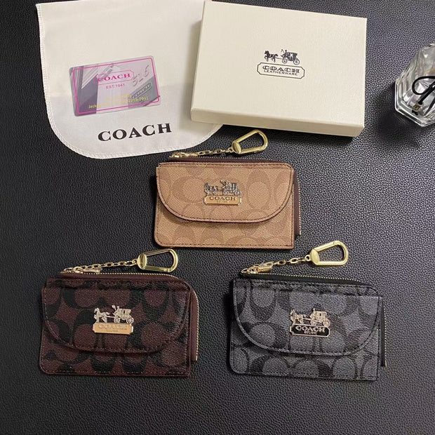 HypedEffects Coach Signature Mini Wallet with Chain