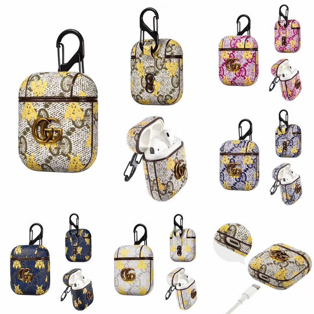 HypedEffects Colorful Gucci Airpods 3 Case | Airpods 1 & 2 leather case