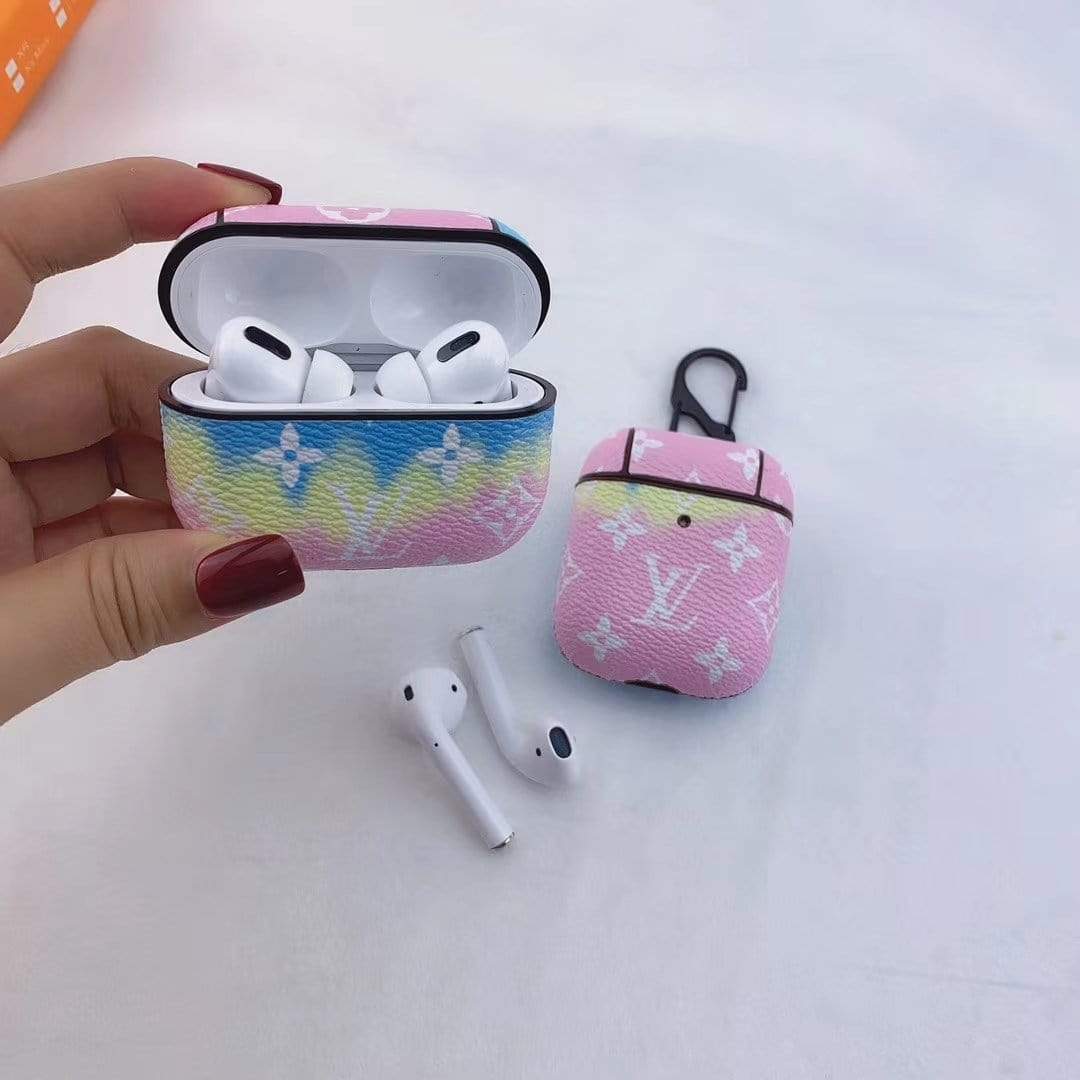 HypedEffects Colorful louis vuitton And gucci Airpods & Airpods Pro Leather Cases