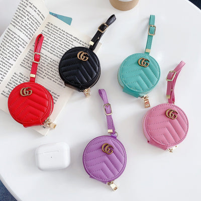 HypedEffects Colorful Louis Vuitton And Gucci Airpods Pro Leather Bag