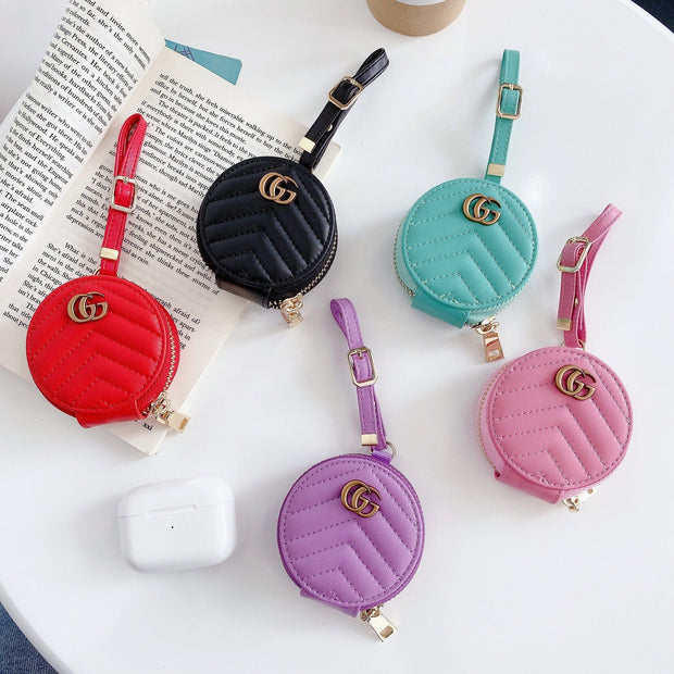 HypedEffects Colorful Louis Vuitton And Gucci Airpods Pro Leather Bag
