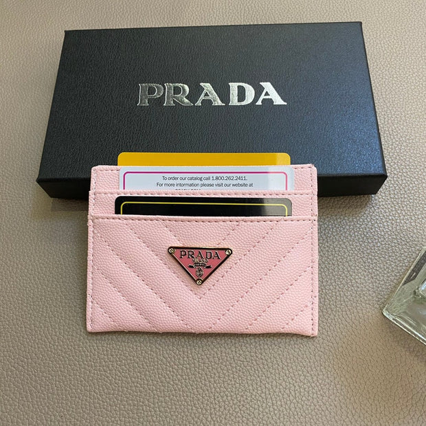 HypedEffects Colorful Prada Leather Card Holders Wallet
