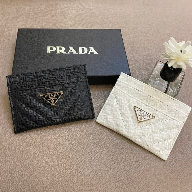 HypedEffects Colorful Prada Leather Card Holders Wallet