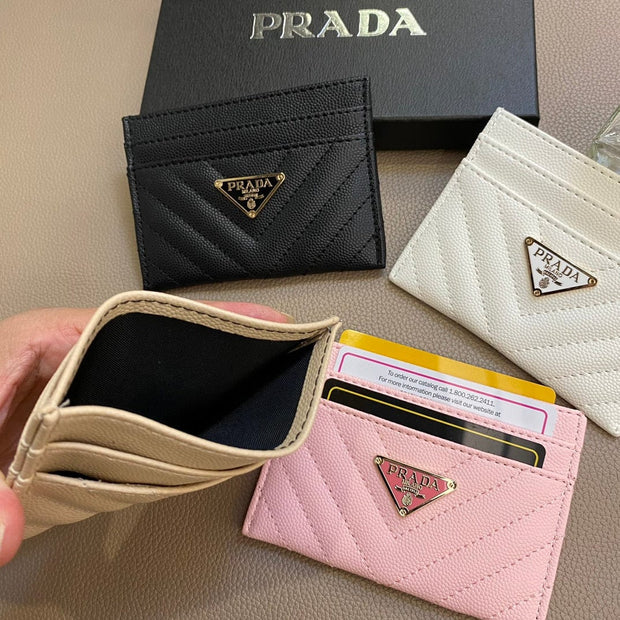 HypedEffects Colorful Prada Leather Card Holders Wallet