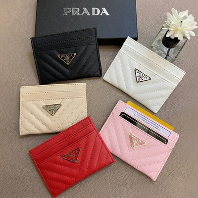 HypedEffects Colorful Prada Leather Card Holders Wallet