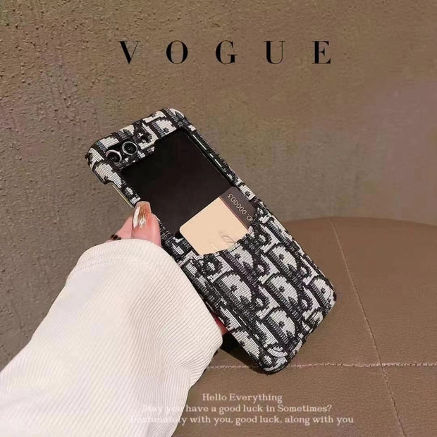 HypedEffects Dior-Inspired Samsung Z Flip Case – Available for Z Flip 3, 4, 5, and 6