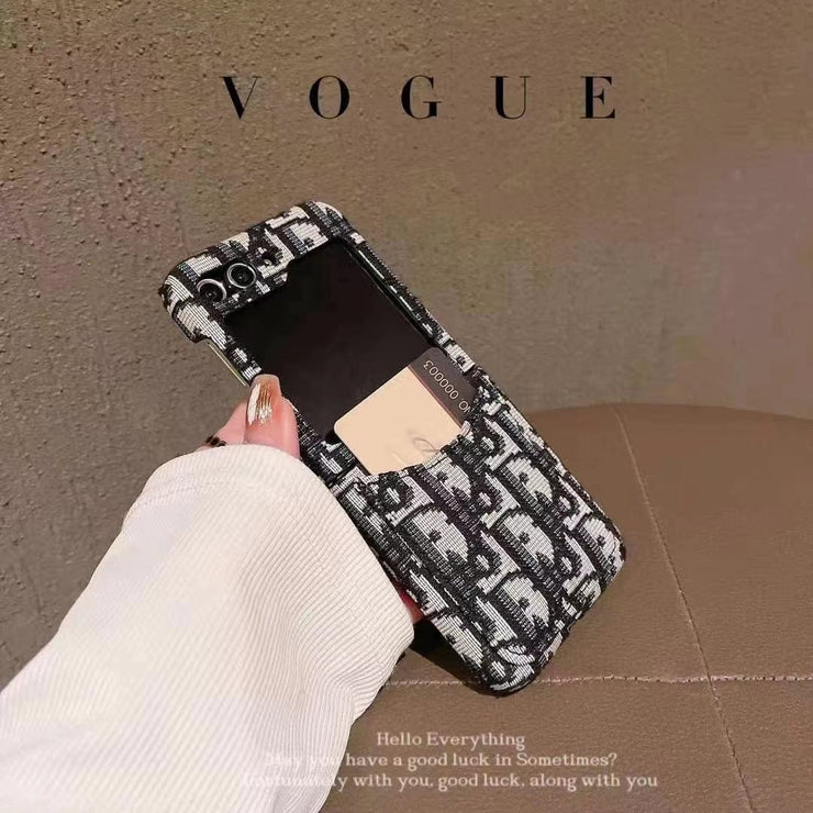 HypedEffects Dior-Inspired Samsung Z Flip Case – Available for Z Flip 3, 4, 5, and 6