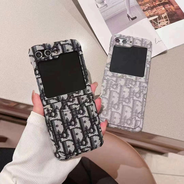 HypedEffects Dior-Inspired Samsung Z Flip Case – Available for Z Flip 3, 4, 5, and 6