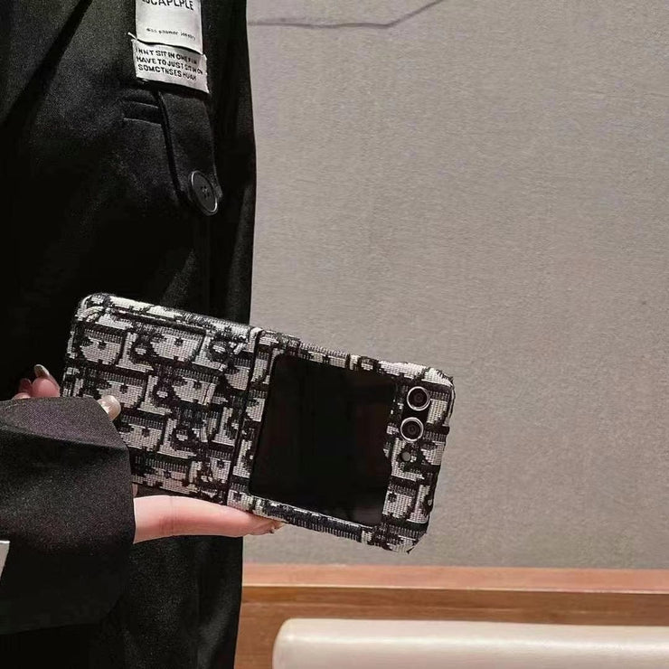 HypedEffects Dior-Inspired Samsung Z Flip Case – Available for Z Flip 3, 4, 5, and 6