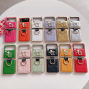 HypedEffects Dior Z Flip/Z Fold Phone Case with a Finger Ring | Samsung Cover