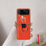 HypedEffects Dior Z Flip/Z Fold Phone Case with a Finger Ring | Samsung Cover