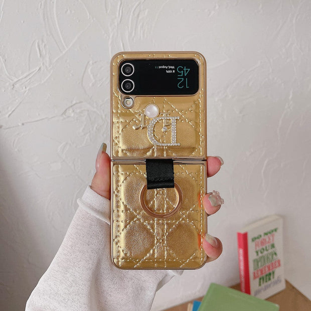 HypedEffects Dior Z Flip/Z Fold Phone Case with a Finger Ring | Samsung Cover