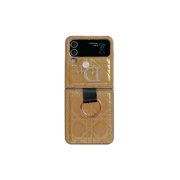 HypedEffects Dior Z Flip/Z Fold Phone Case with a Finger Ring | Samsung Cover