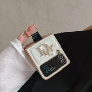 HypedEffects Dior Z Flip/Z Fold Phone Case with a Finger Ring | Samsung Cover