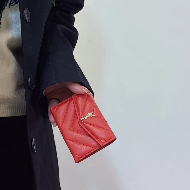 HypedEffects Elegant Leather YSL Card Holder Wallet