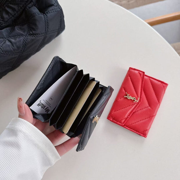 HypedEffects Elegant Leather YSL Card Holder Wallet