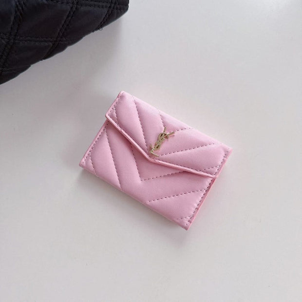 HypedEffects Elegant Leather YSL Card Holder Wallet
