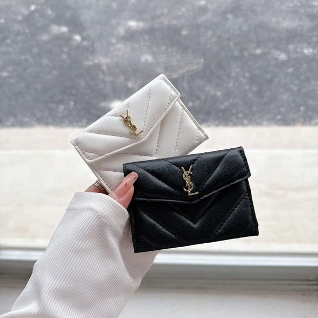 HypedEffects Elegant Leather YSL Card Holder Wallet