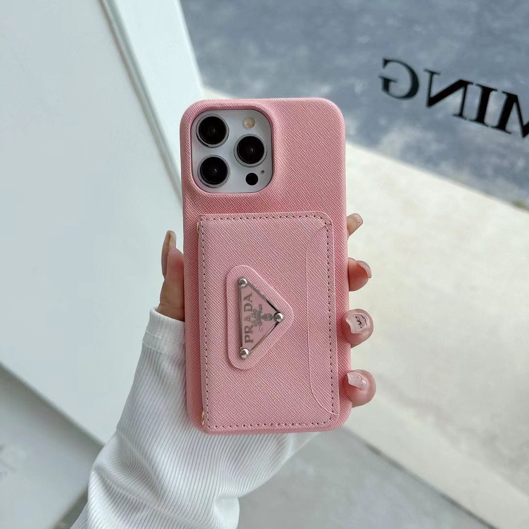 HypedEffects Elegant Prada iPhone Covers With Integrated Wallet | iPhone 12 to iPhone 17