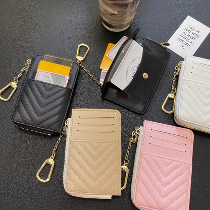 HypedEffects Fashioned YSL Card Holder Wallet with keychain holder