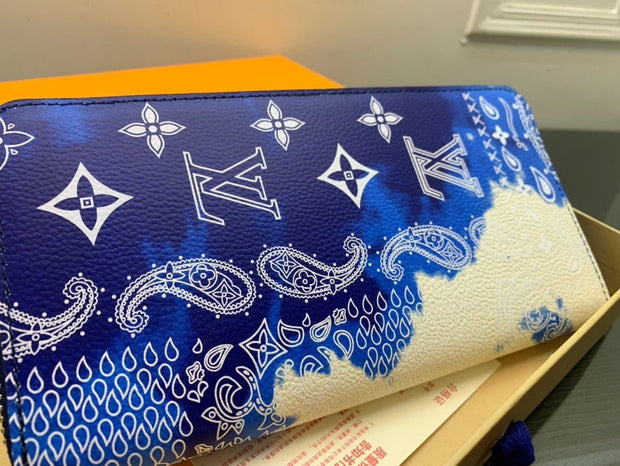 HypedEffects Flower Louis Vuitton Leather Zipper Wallet