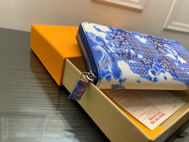 HypedEffects Flower Louis Vuitton Leather Zipper Wallet