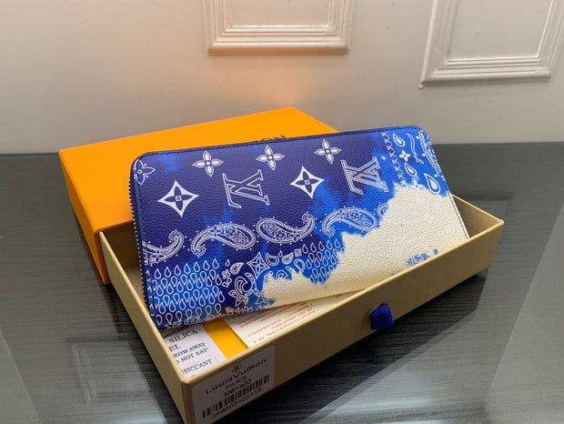 HypedEffects Flower Louis Vuitton Leather Zipper Wallet