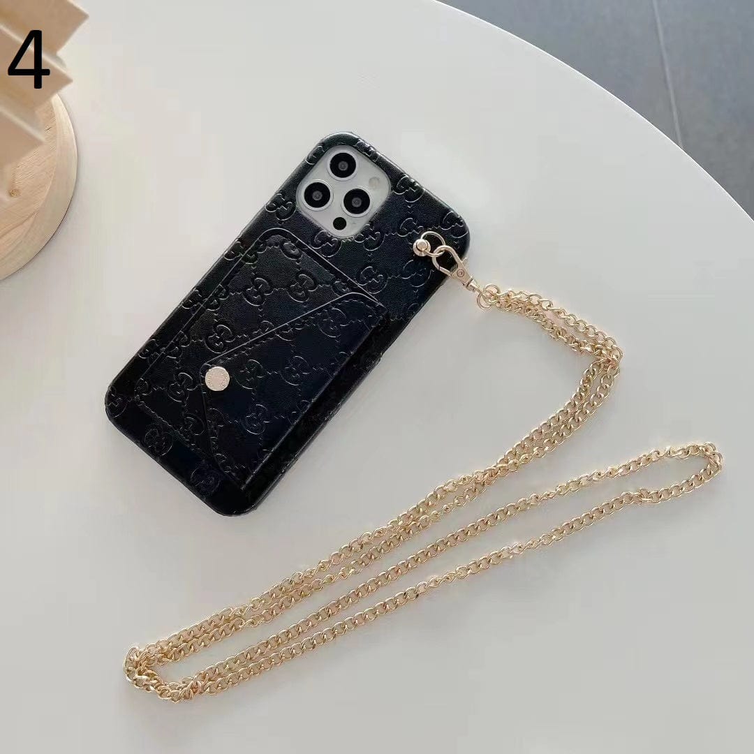 HypedEffects gucci Back Pocket iPhone 17 Case With Straps
