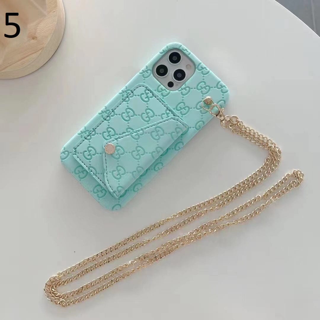 HypedEffects gucci Back Pocket iPhone 17 Case With Straps