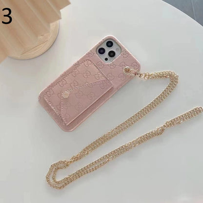 HypedEffects gucci Back Pocket iPhone 17 Case With Straps