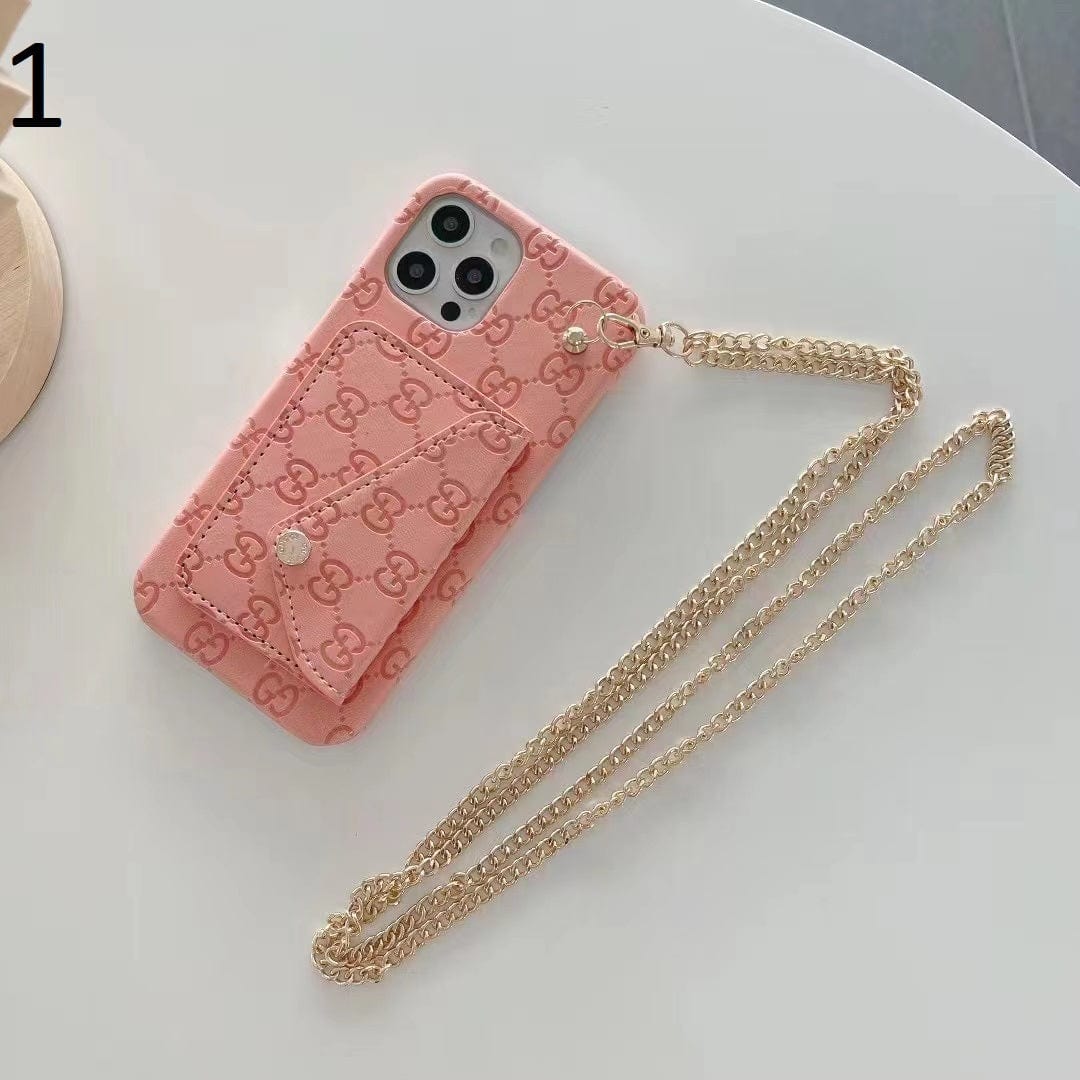 HypedEffects gucci Back Pocket iPhone 17 Case With Straps