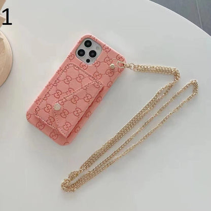 HypedEffects gucci Back Pocket iPhone 17 Case With Straps