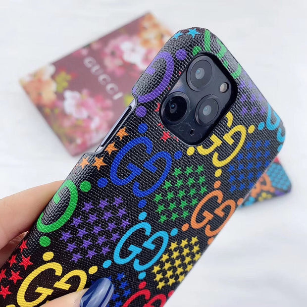 HypedEffects Gucci Gucci Psychedelic Leather Phone Case For Huawei