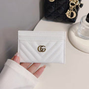 HypedEffects Gucci Quilted Leather Card Holders Wallet with Double G Logo - Set of Six