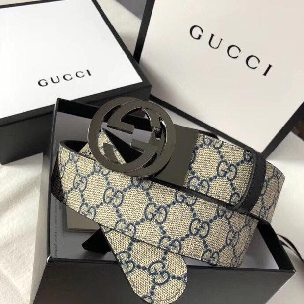 HypedEffects Gucci Signature Leather Belt for women