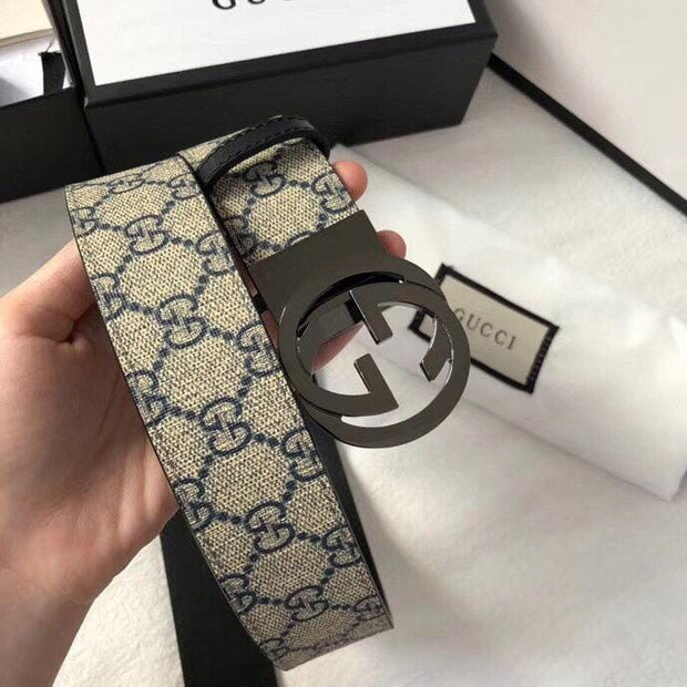 HypedEffects Gucci Signature Leather Belt for women