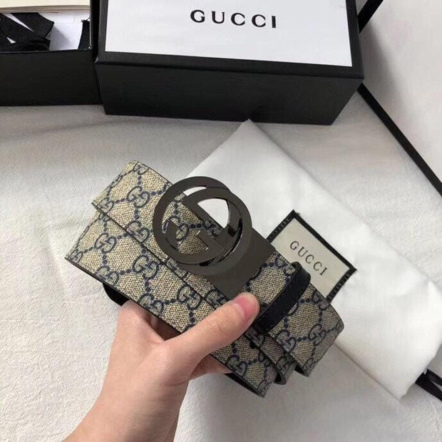 HypedEffects Gucci Signature Leather Belt for women