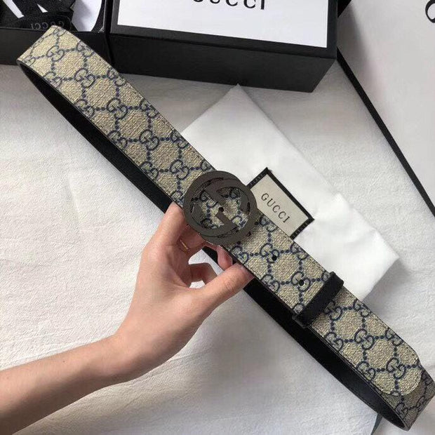 HypedEffects Gucci Signature Leather Belt for women