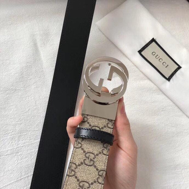 HypedEffects Gucci Timeless Leather Belt - Unique Buckle