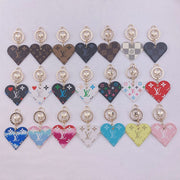 HypedEffects Heart Louis Vuitton And Gucci Keychain | Heart Shaped Keychain