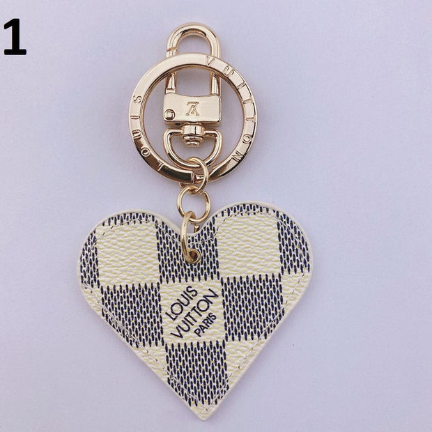 HypedEffects Heart Louis Vuitton And Gucci Keychain | Heart Shaped Keychain