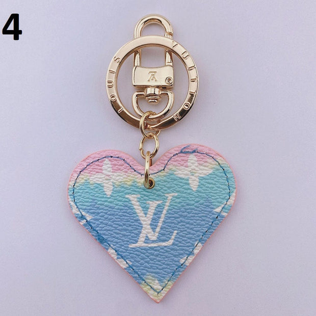 HypedEffects Heart Louis Vuitton And Gucci Keychain | Heart Shaped Keychain