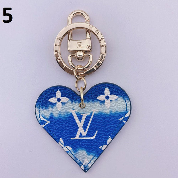 HypedEffects Heart Louis Vuitton And Gucci Keychain | Heart Shaped Keychain