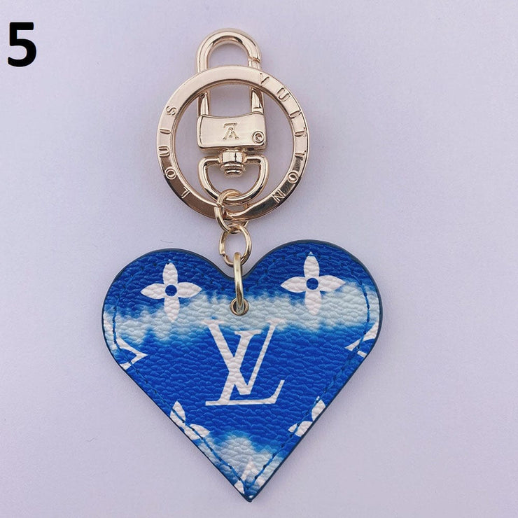 HypedEffects Heart Louis Vuitton And Gucci Keychain | Heart Shaped Keychain